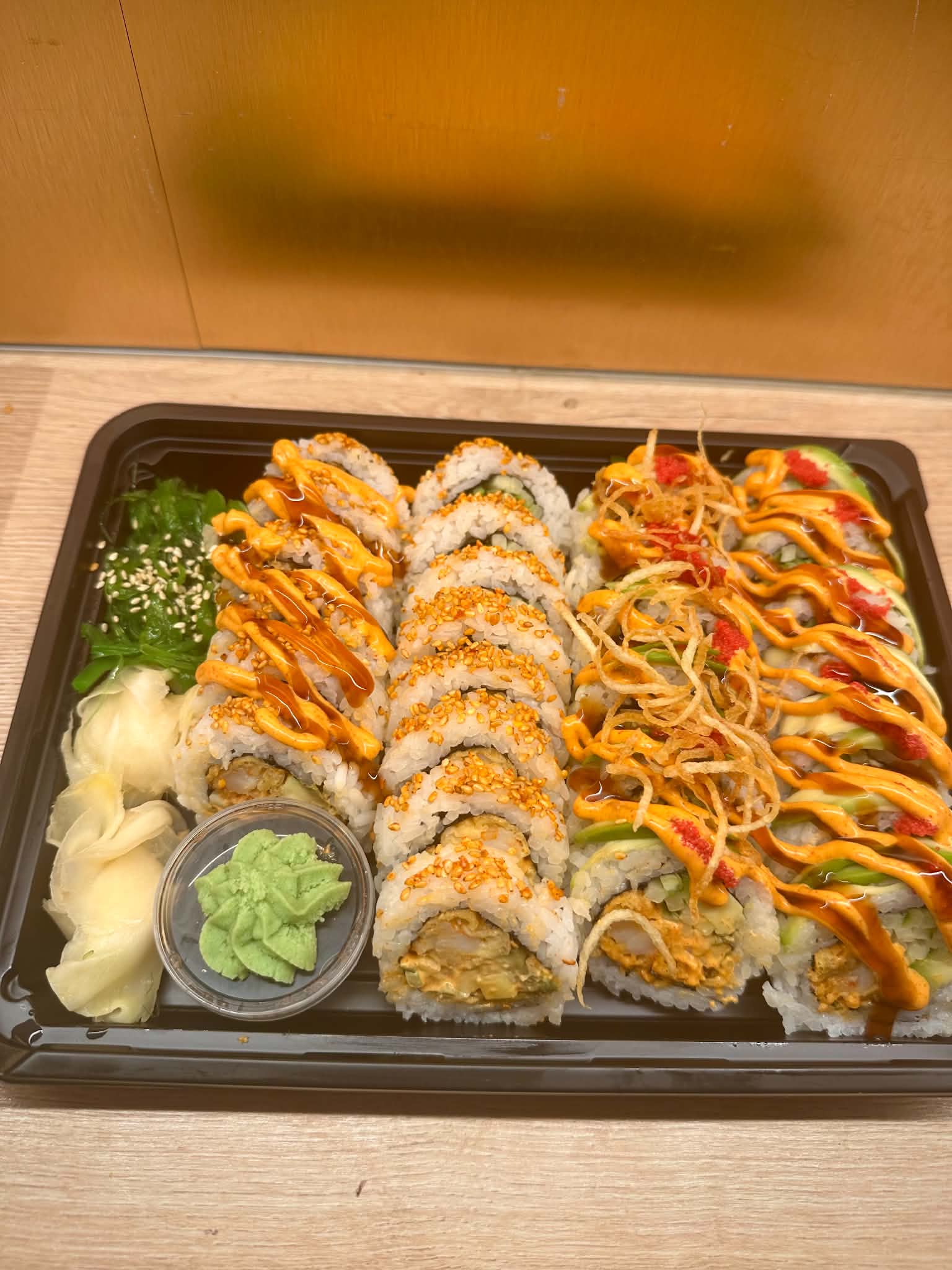 Dragon Roll Tempura, California Roll Tempura